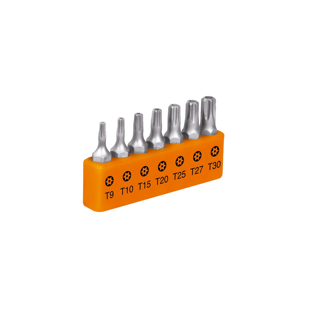Juego de 7 puntas torx combinadas c/seguro largo 1', Expert - Pag 426