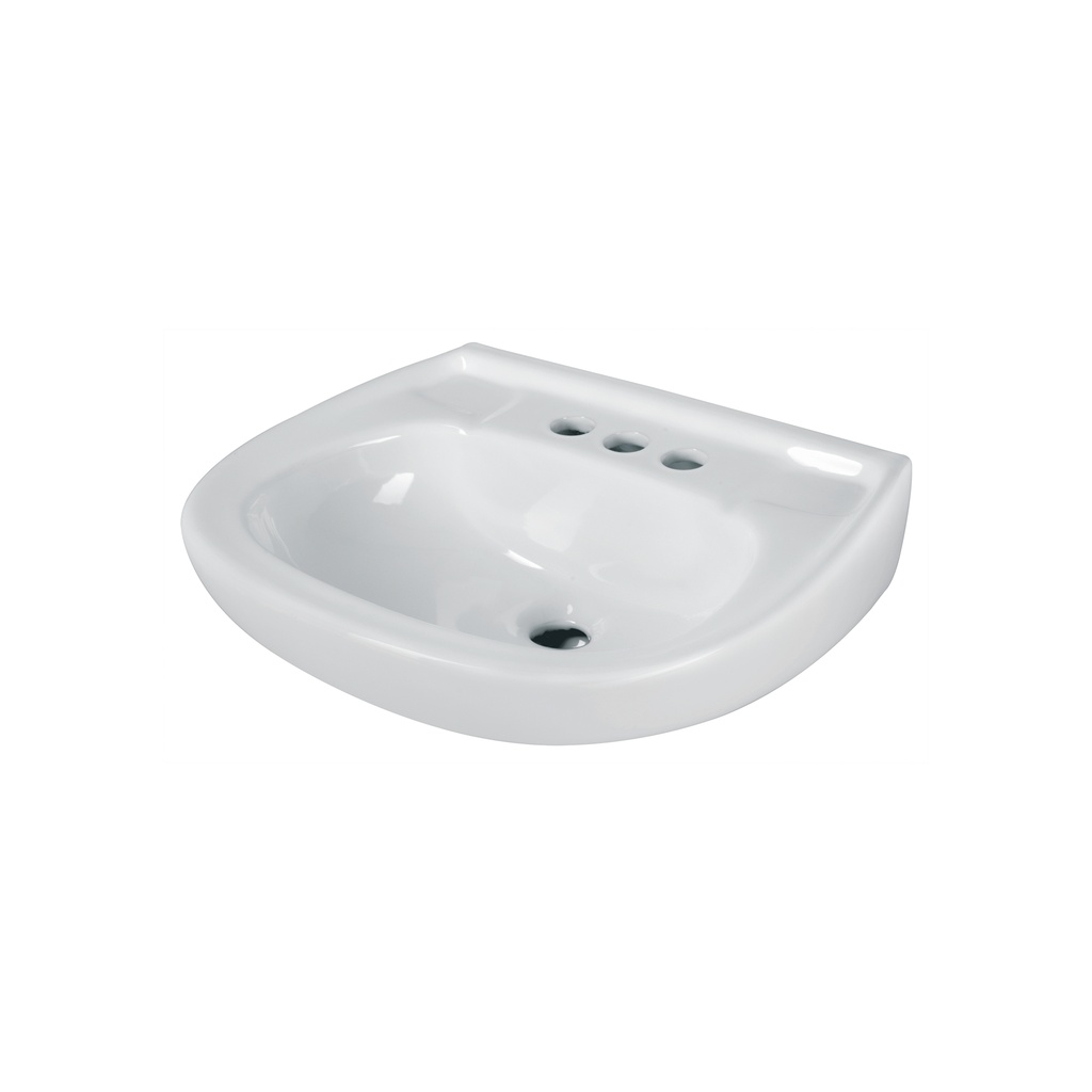 Lavabo cerámico con rebosadero, blanco, Foset - Pag 726