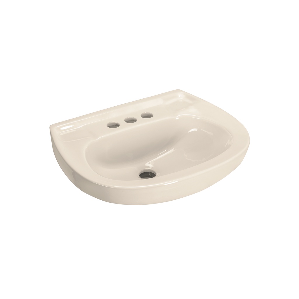 Lavabo cerámico con rebosadero, marfil, Foset - Pag 726