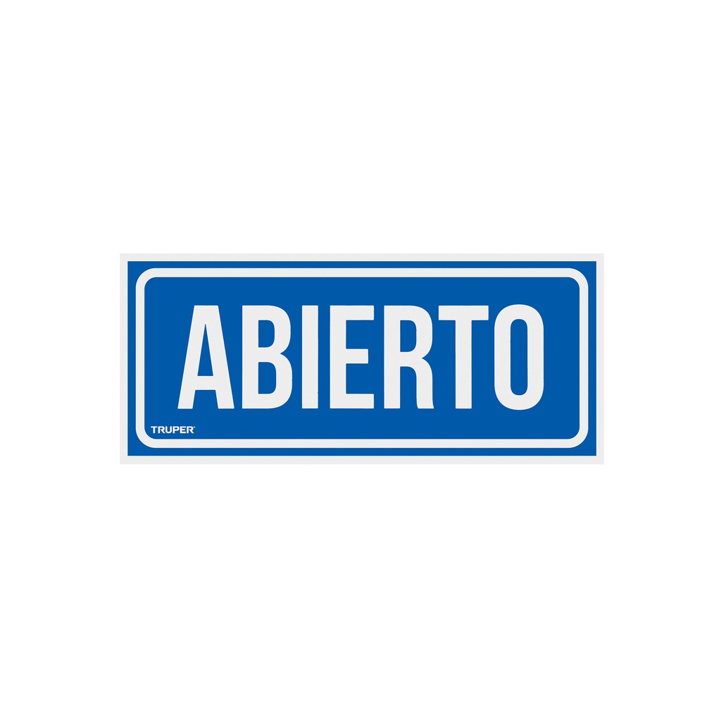 Letrero de señalización 'ABIERTO/CERRADO', 28 x 12 cm - Pag 465