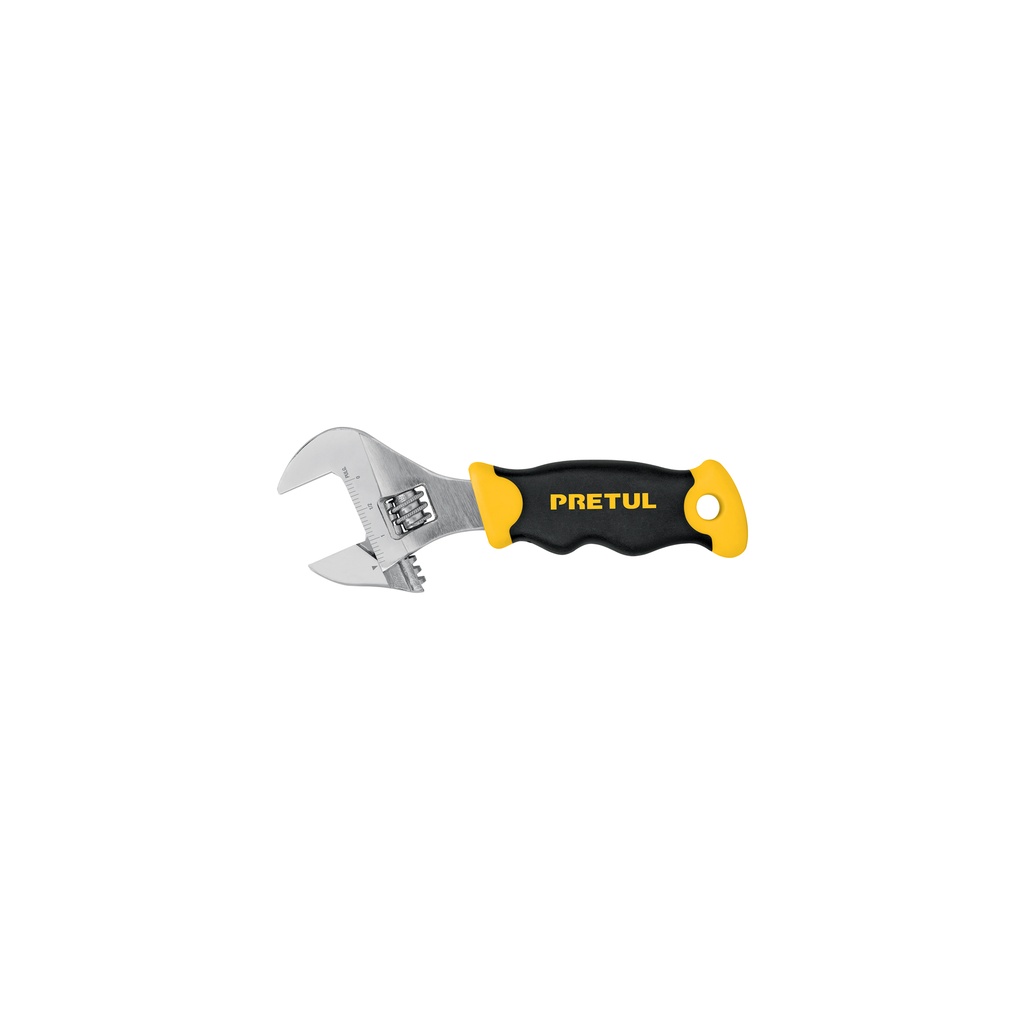 Llave ajustable (perico corto) 6' cromada con grip, Pretul - Pag 283