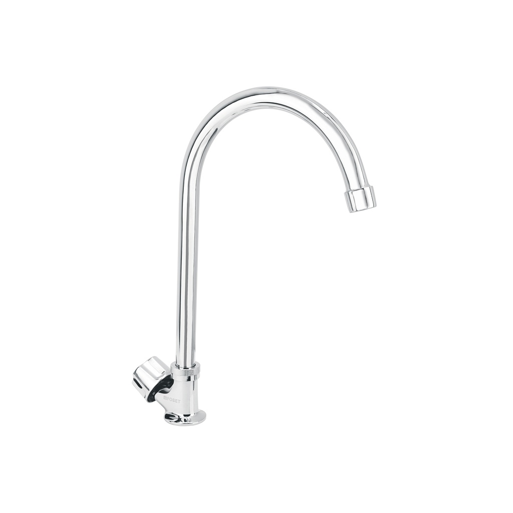 Llave individual para fregadero, cuello curvo, Foset Basic - Pag 619