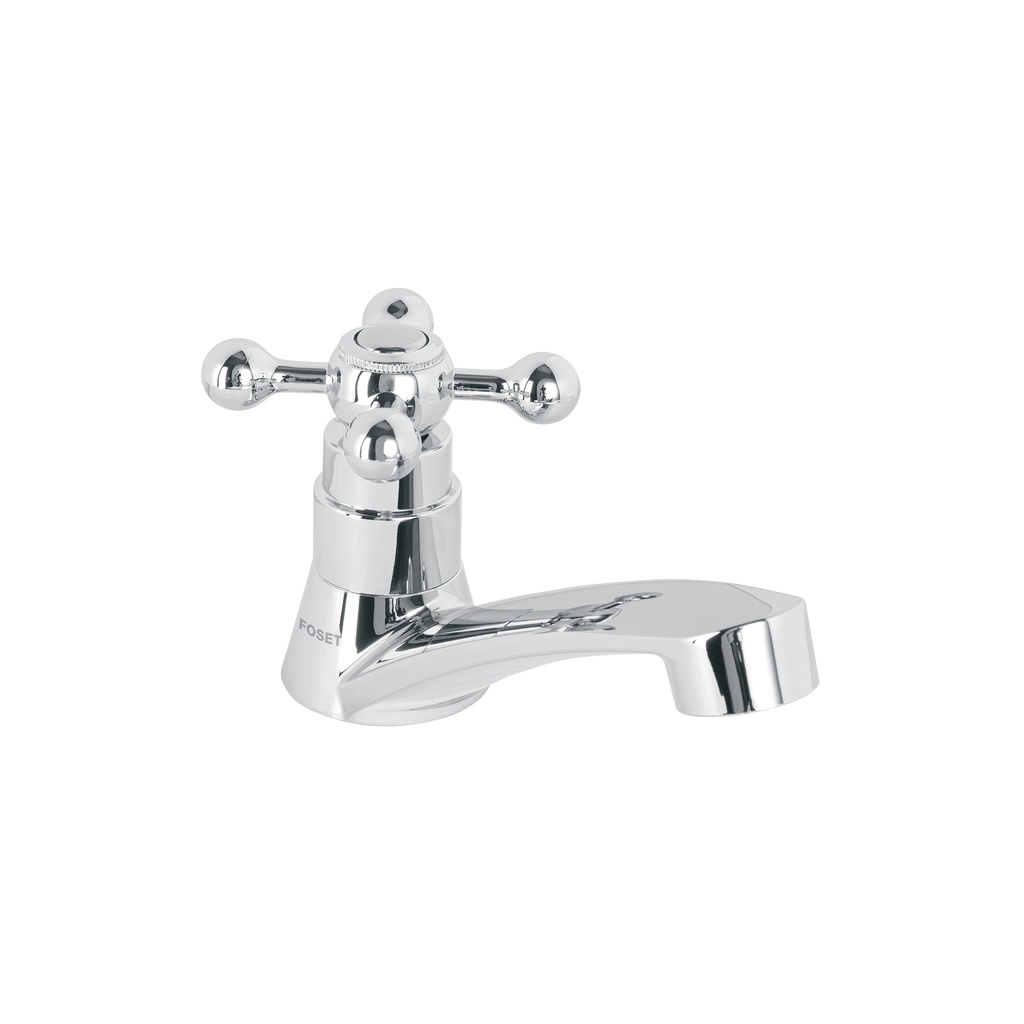 Llave individual para lavabo, ABS, maneral cruceta, Basic - Pag 617