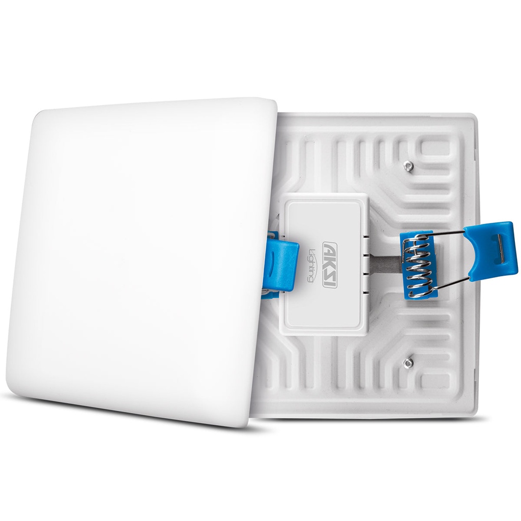 Luminario Cuadrado Empotrable Ajustable y de Sobreponer 22W, Luz Cálida