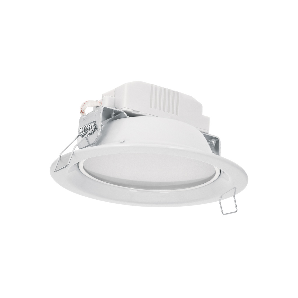Luminario LED empotrado redondo de 6 W, luz cálida, Volteck - Pag 598