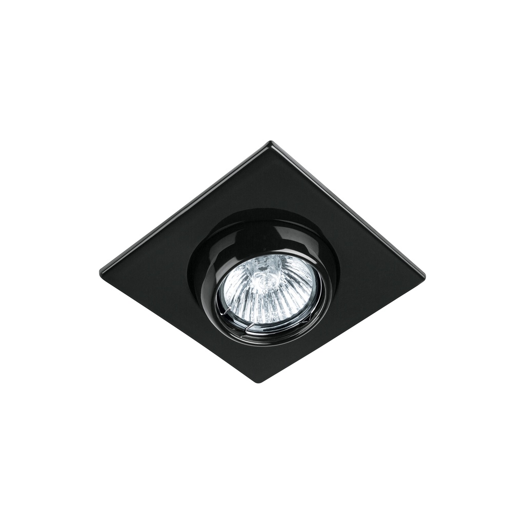 Luminario cuadrado negro spot esférico, lámpara no incluida - Pag 597