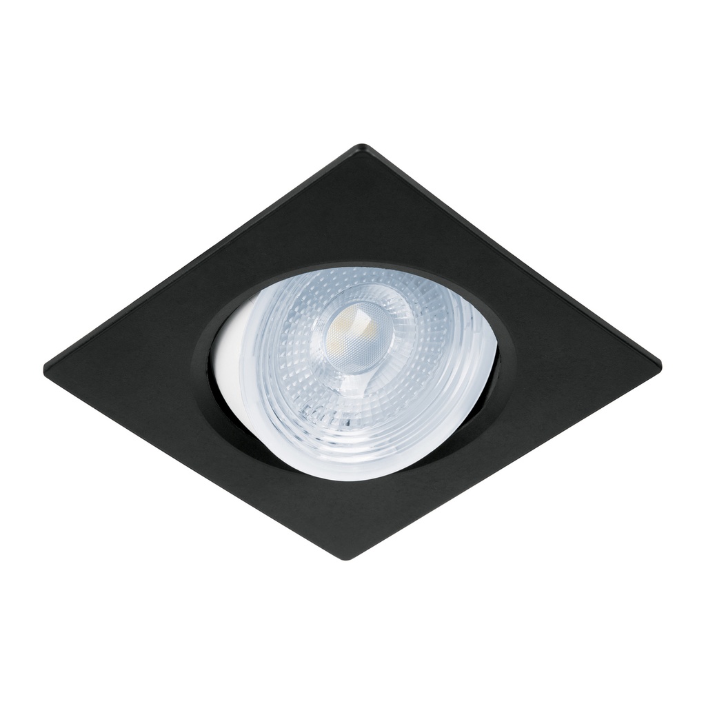 Luminario de LED 5 W empotrar cuadrado negro spot dirigible - Pag 597