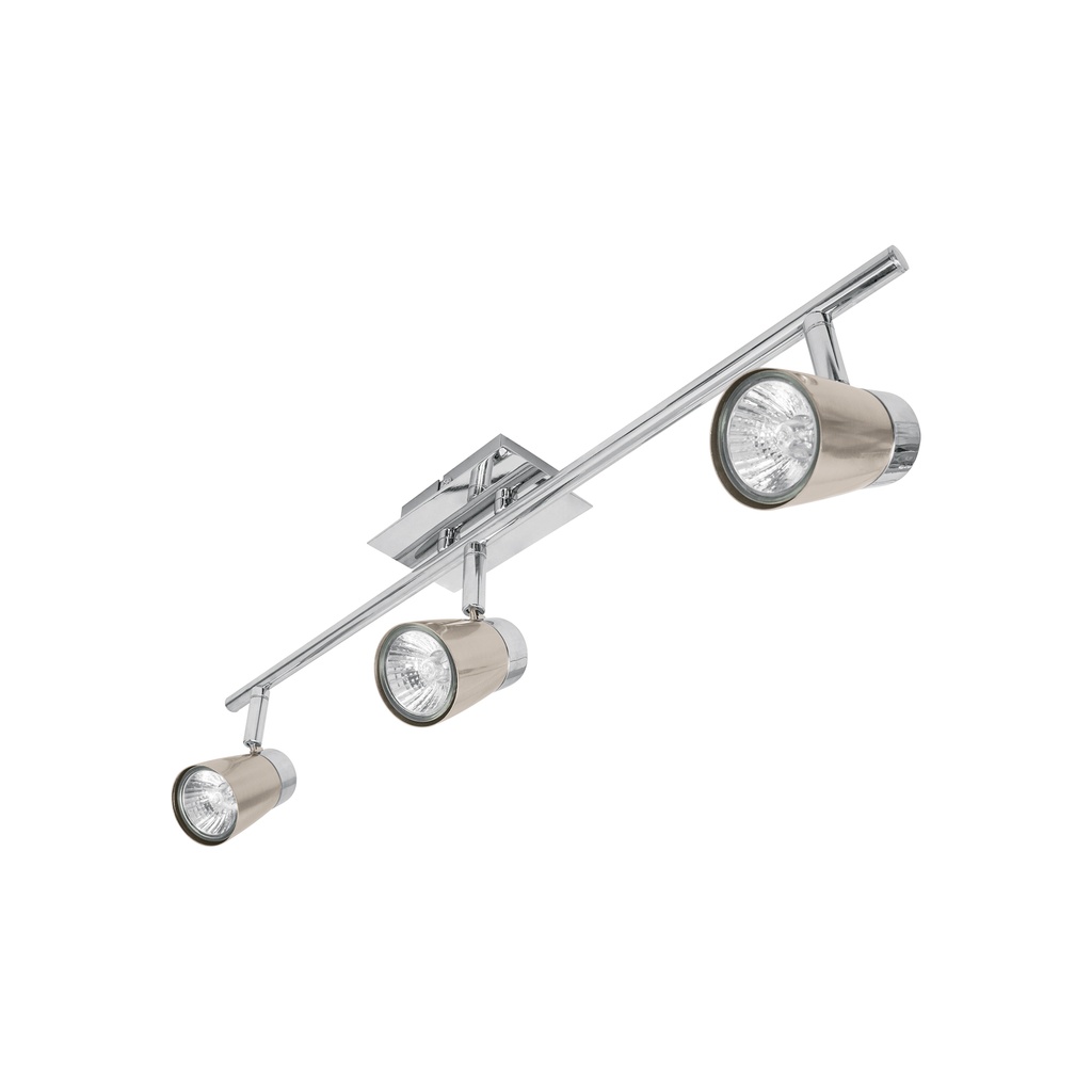 Luminario de sobreponer con 3 spots base GU10, Volteck - Pag 595