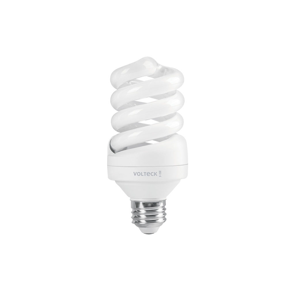 Lámpara espiral T4 15 W luz de día en blíster, Volteck - Pag 588