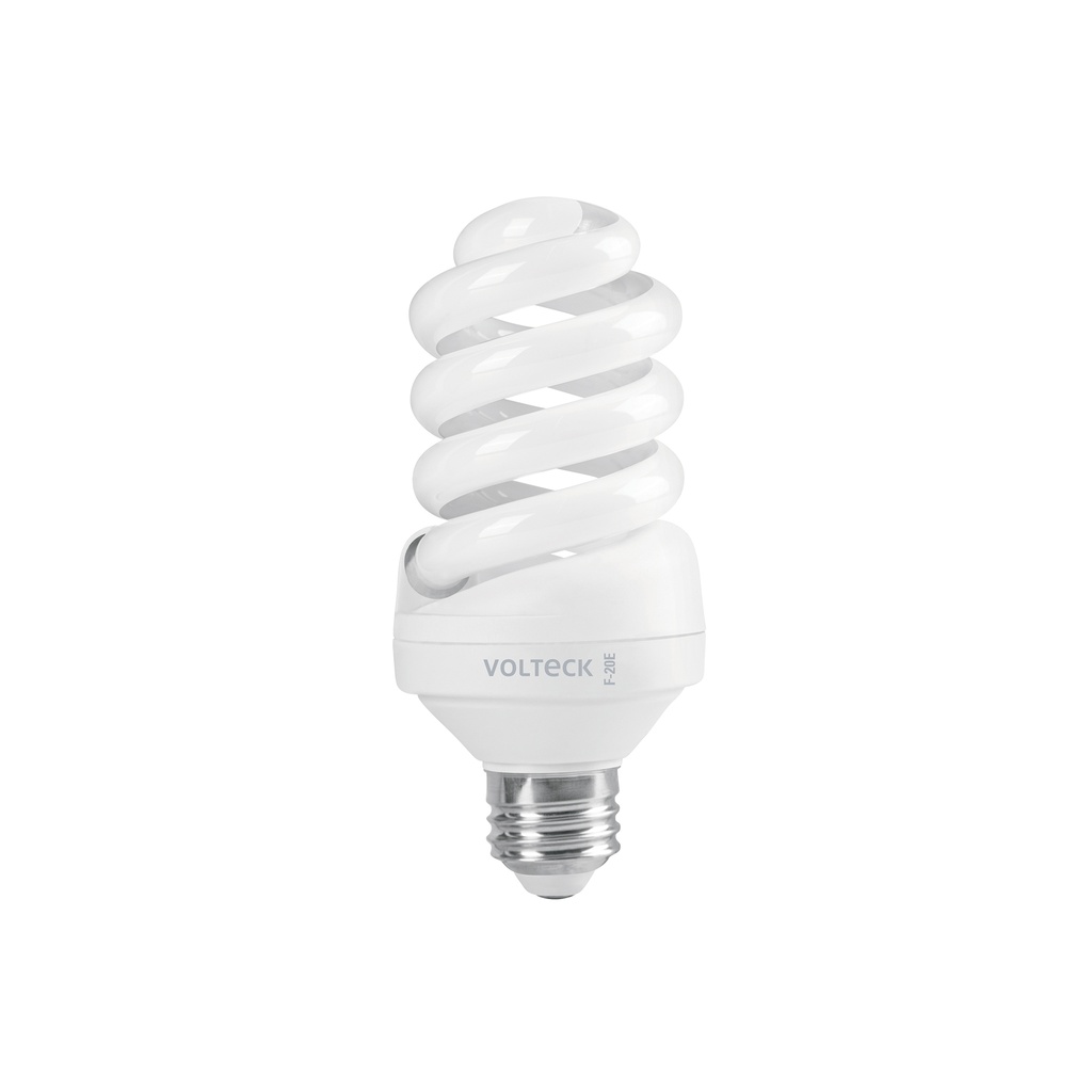 Lámpara espiral T4 20 W luz de día en blíster, Volteck - Pag 588