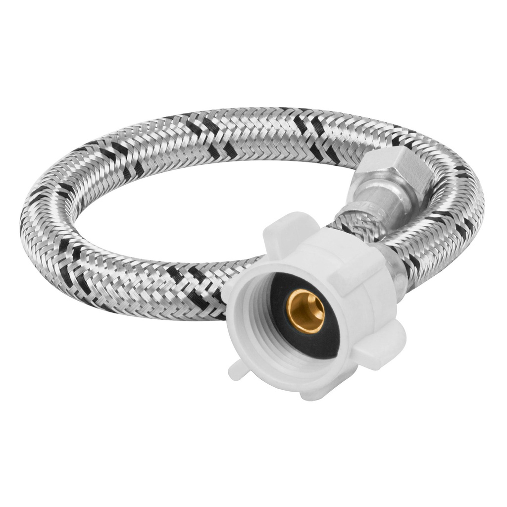 Manguera WC, acero inox, 3/8'x7/8', 35 cm, conector plástico - Pag 677