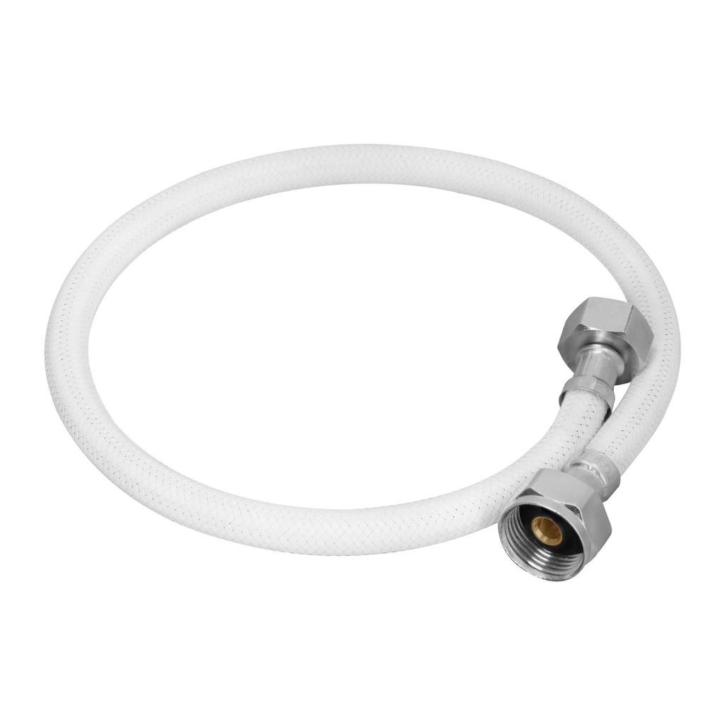 Manguera para WC, vinilo blanco, 1/2' x 7/8', 60 cm, Foset - Pag 677