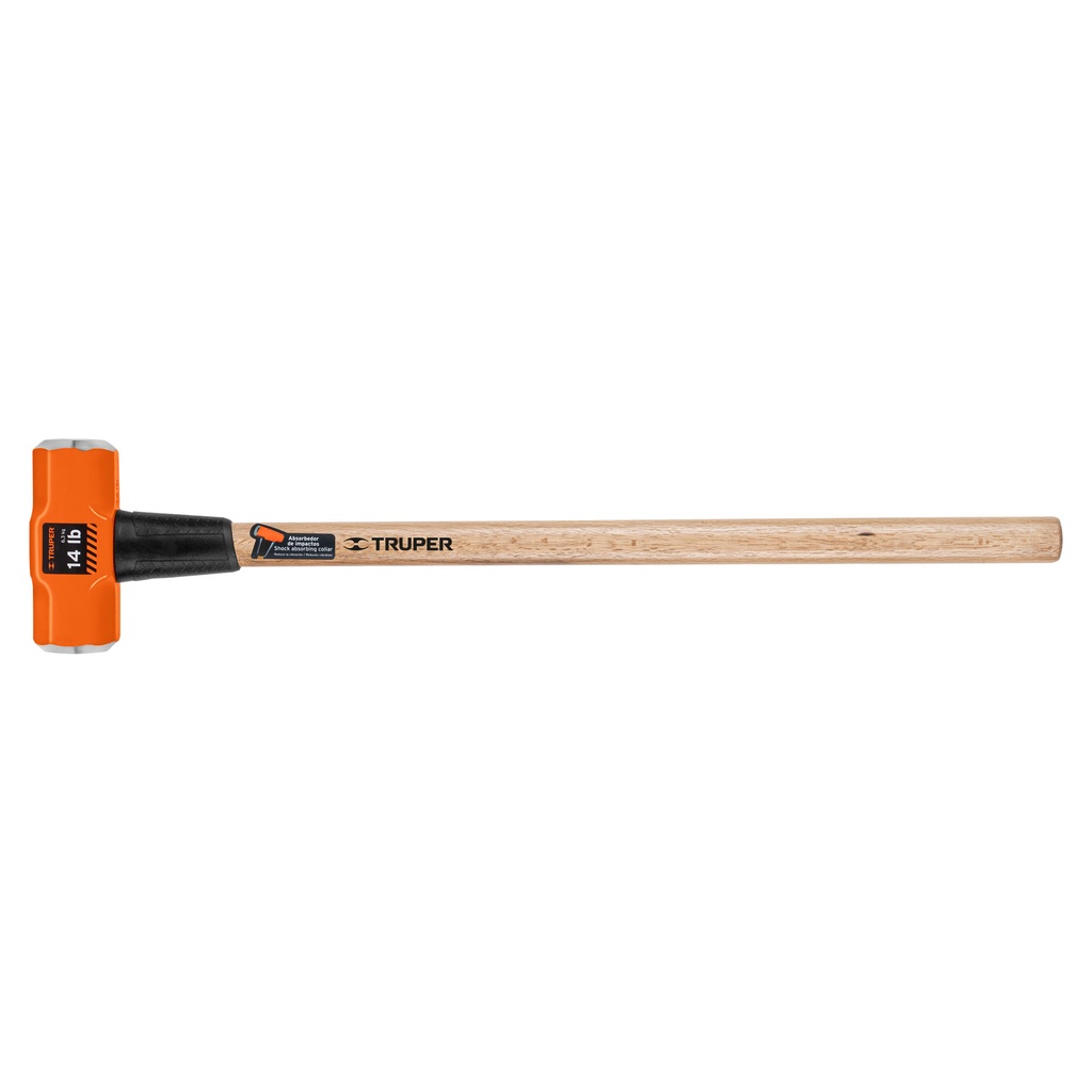 Marro octagonal 14 lb, mango de madera 36', Truper - Pag 364