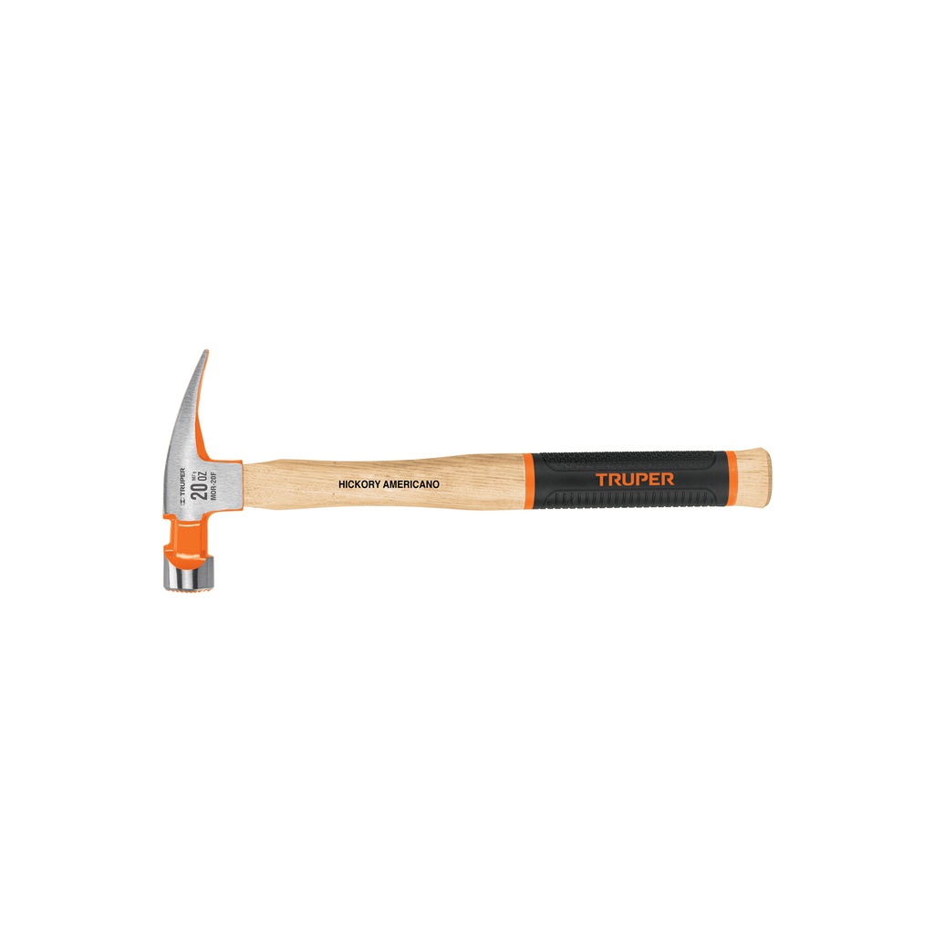 Martillo pulido 20 oz uña recta, boca fresada, Truper Grip - Pag 366