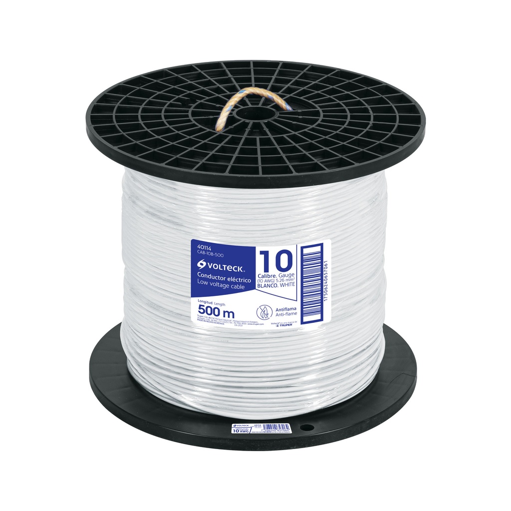 Metro de cable THHW-LS 10 AWG blanco en carrete de 500 m - Pag 548