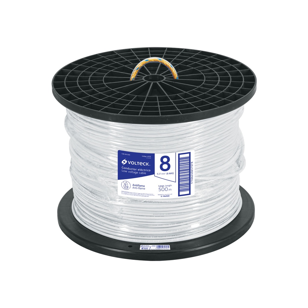 Metro de cable THHW-LS 8 AWG blanco en carrete de 500 m - Pag 548