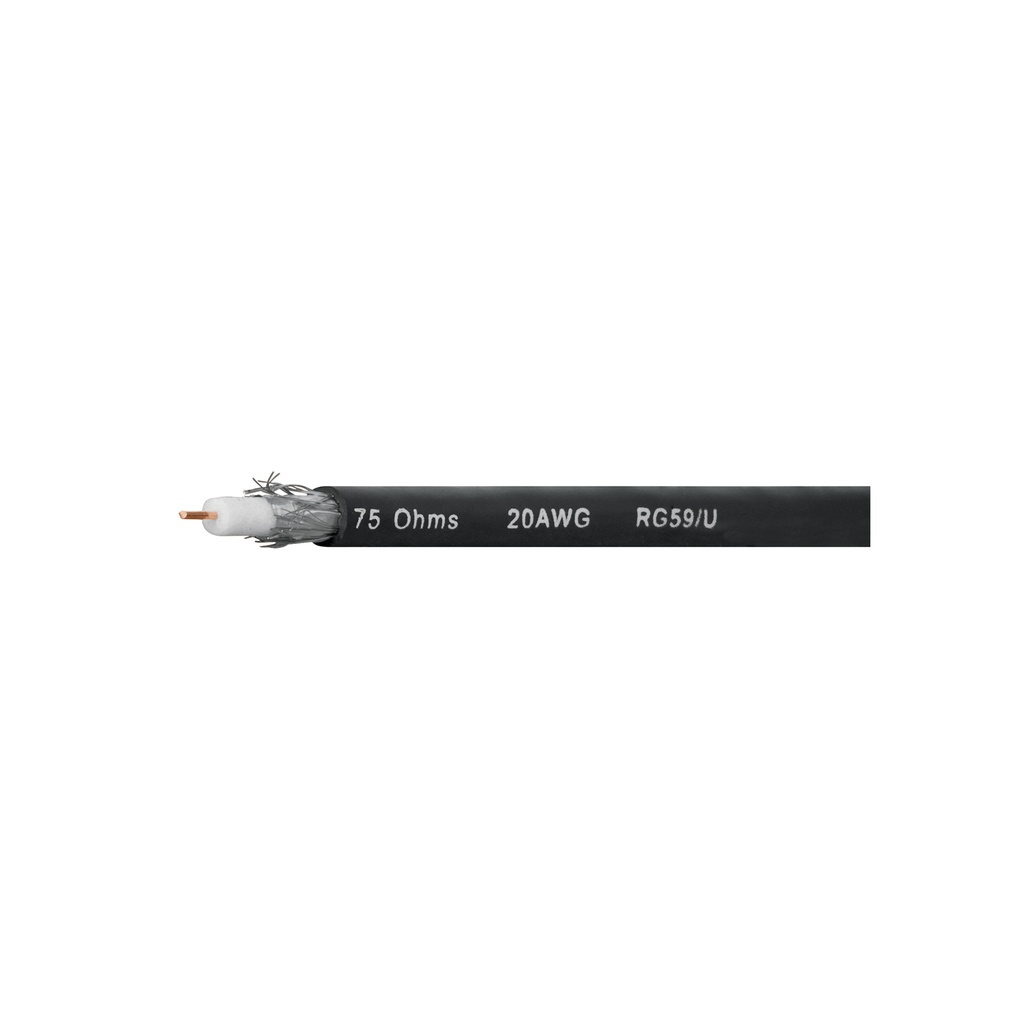 Metro de cable coaxial RG59 en rollo de 100 m, Volteck - Pag 514