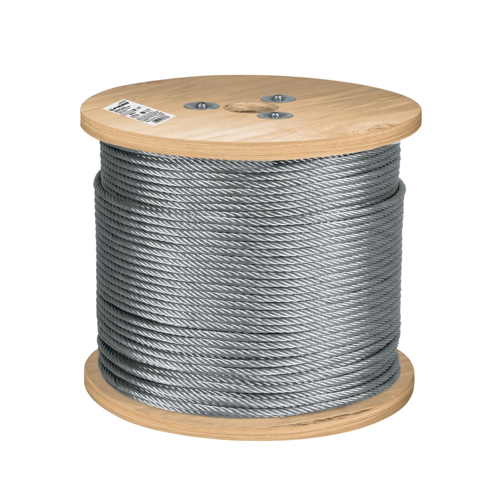 Metro de cable flexible 1/4' de acero 7x19 hilos, 300 m - Pag 736