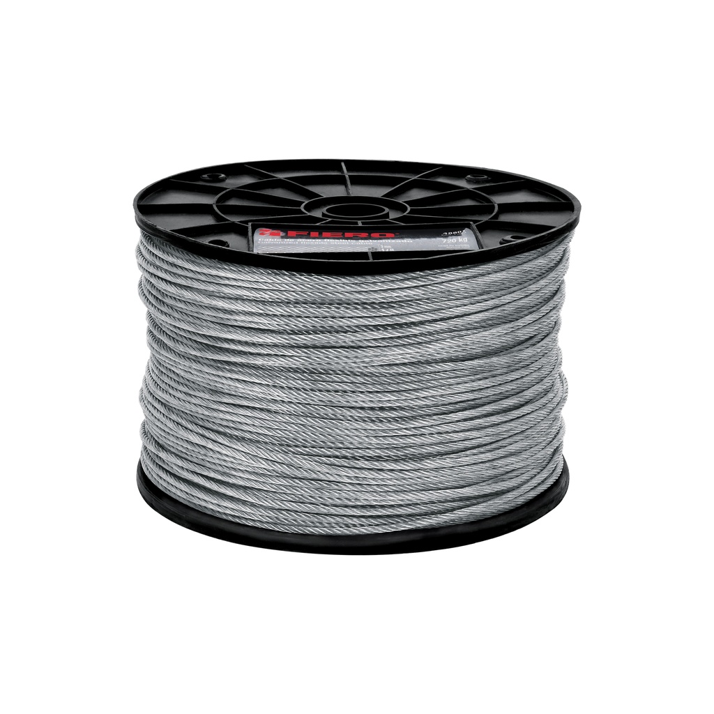 Metro de cable flexible 1/8' de acero 7x19 hilos, 300 m - Pag 736