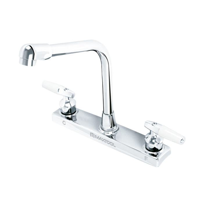 Mezcladora de cocina 8" cuello cobra maneral tipo marfil ABS