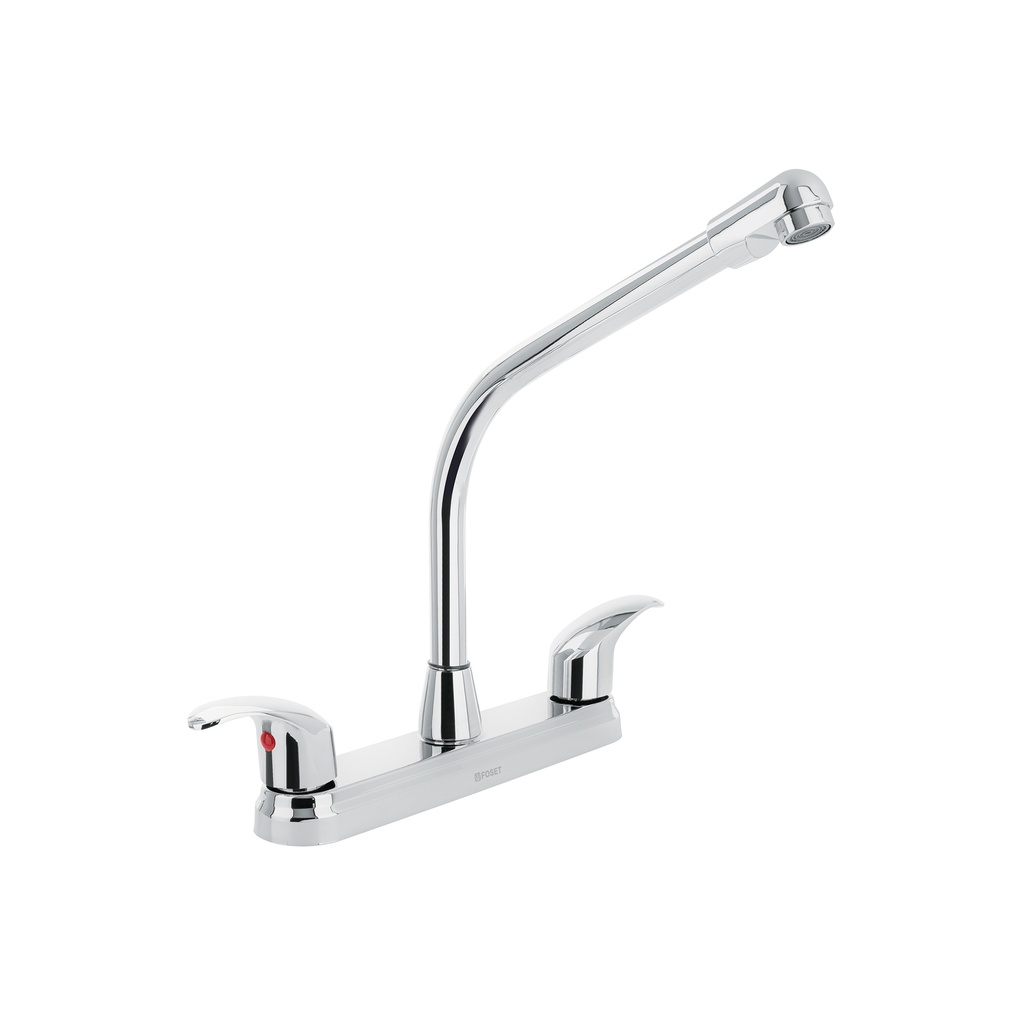 Mezcladora inox 8' p/fregadero, cuello cobra, palanca, Aqua - Pag 627