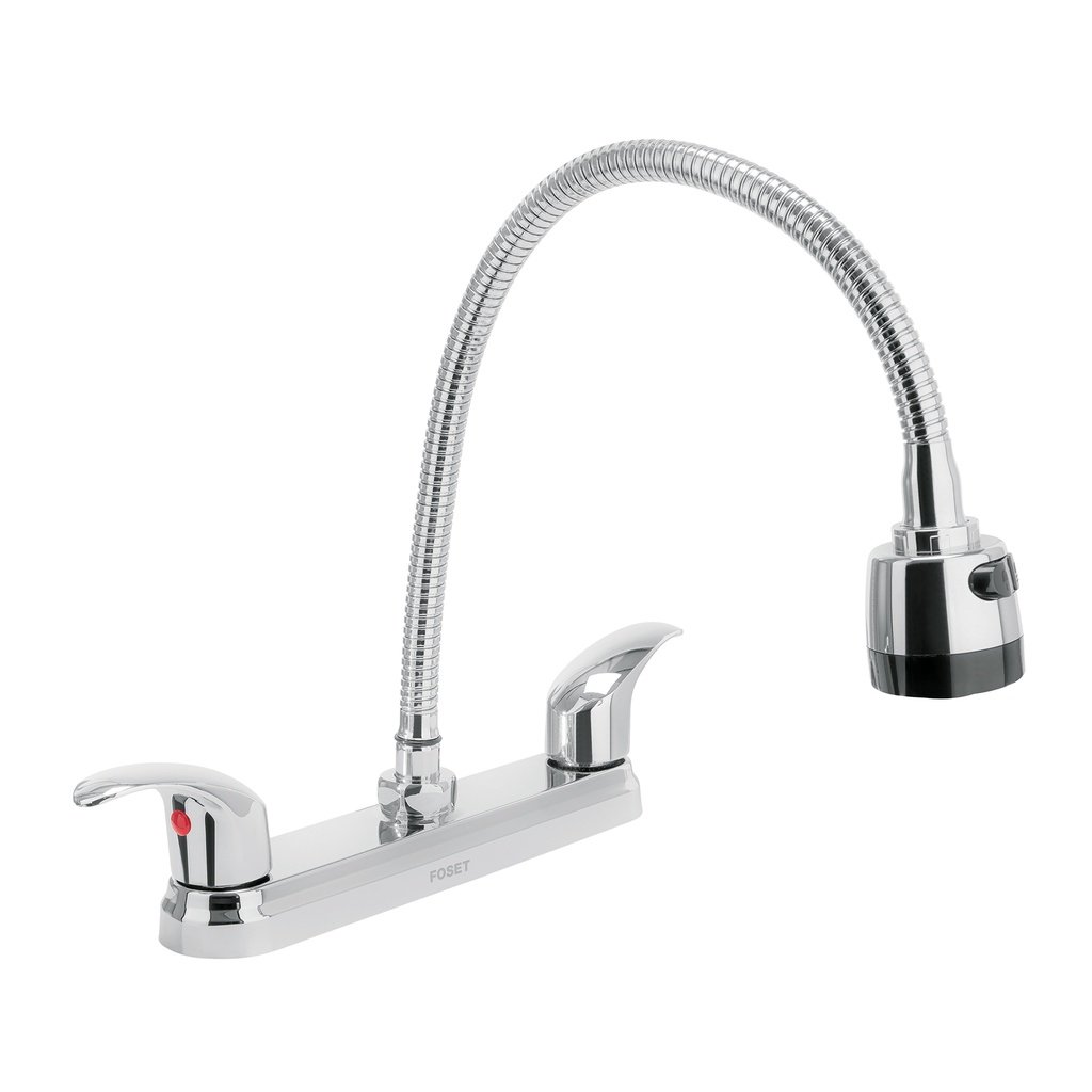 Mezcladora inox 8' p/fregadero, flexible, palanca, Aqua - Pag 627