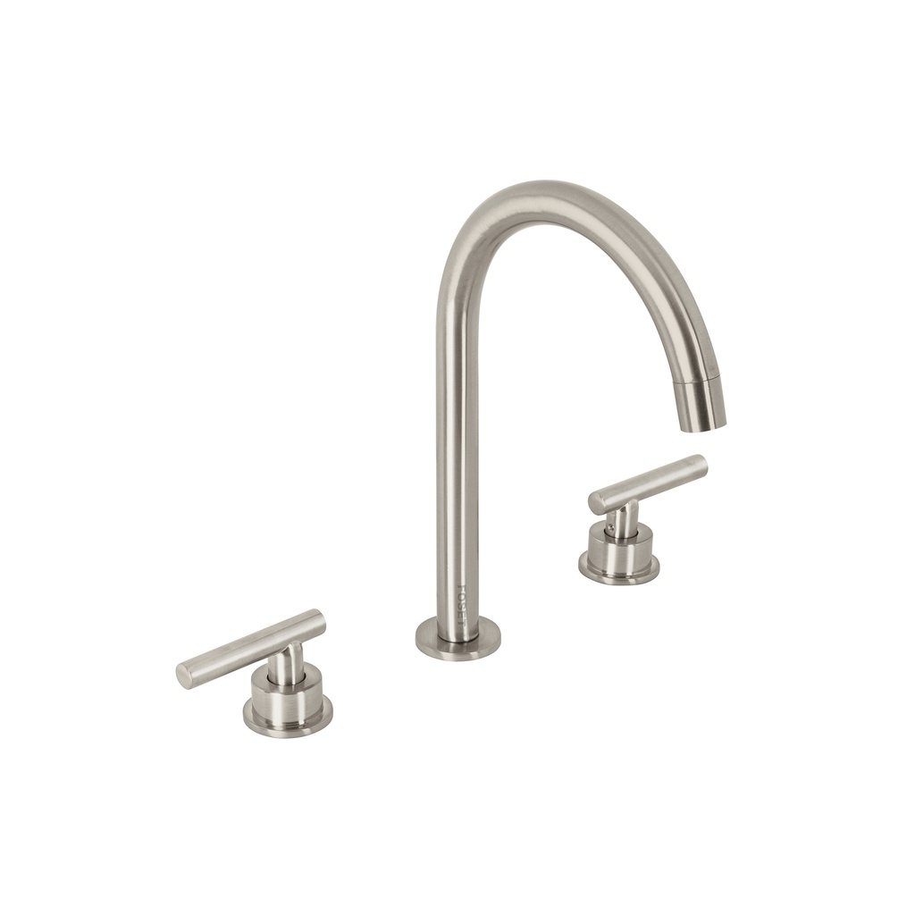 Mezcladora p/lavabo,taladros separados,palanca,satín,Tubig - Pag 636
