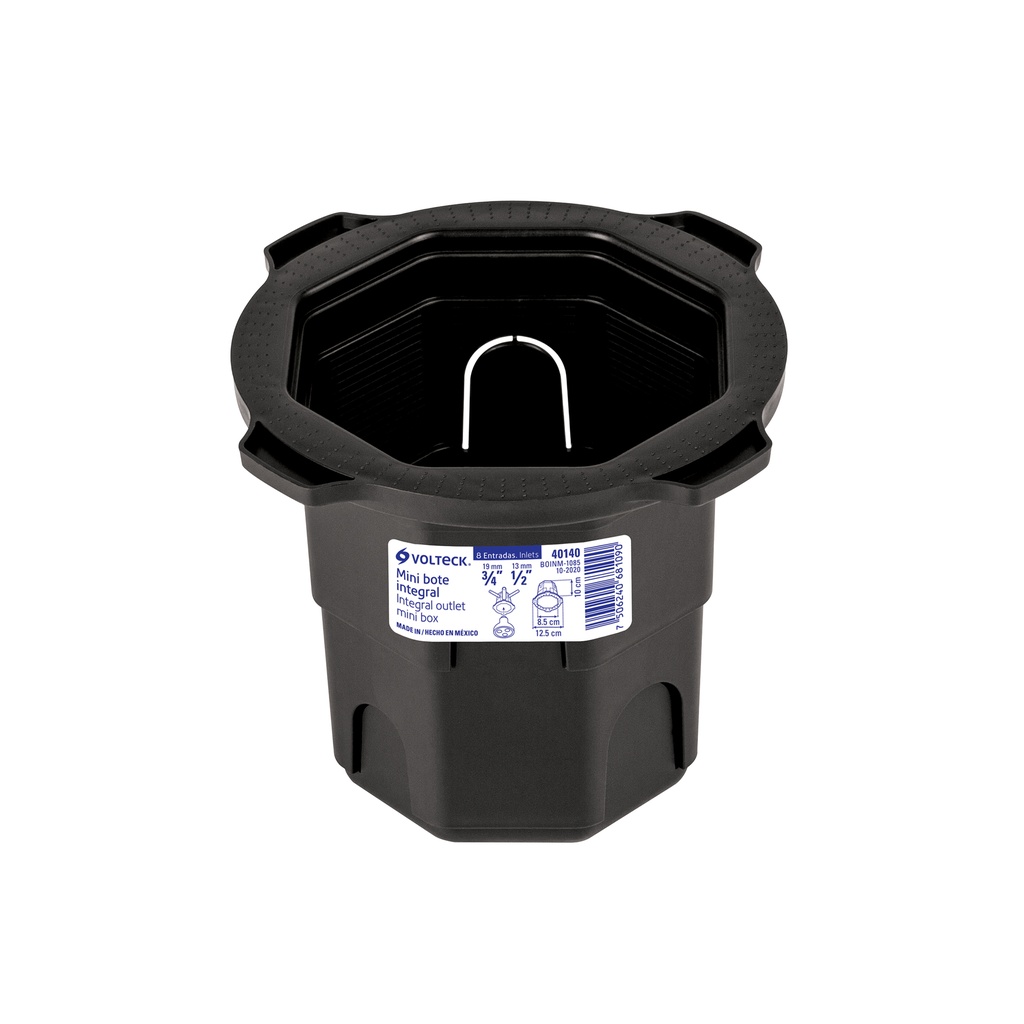 Mini bote integral 10 cm, aro interno de 8.5 cm, Volteck - Pag 541