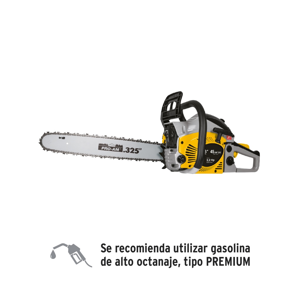 Motosierra 45 cc a gasolina con barra de 18', Pretul - Pag 372