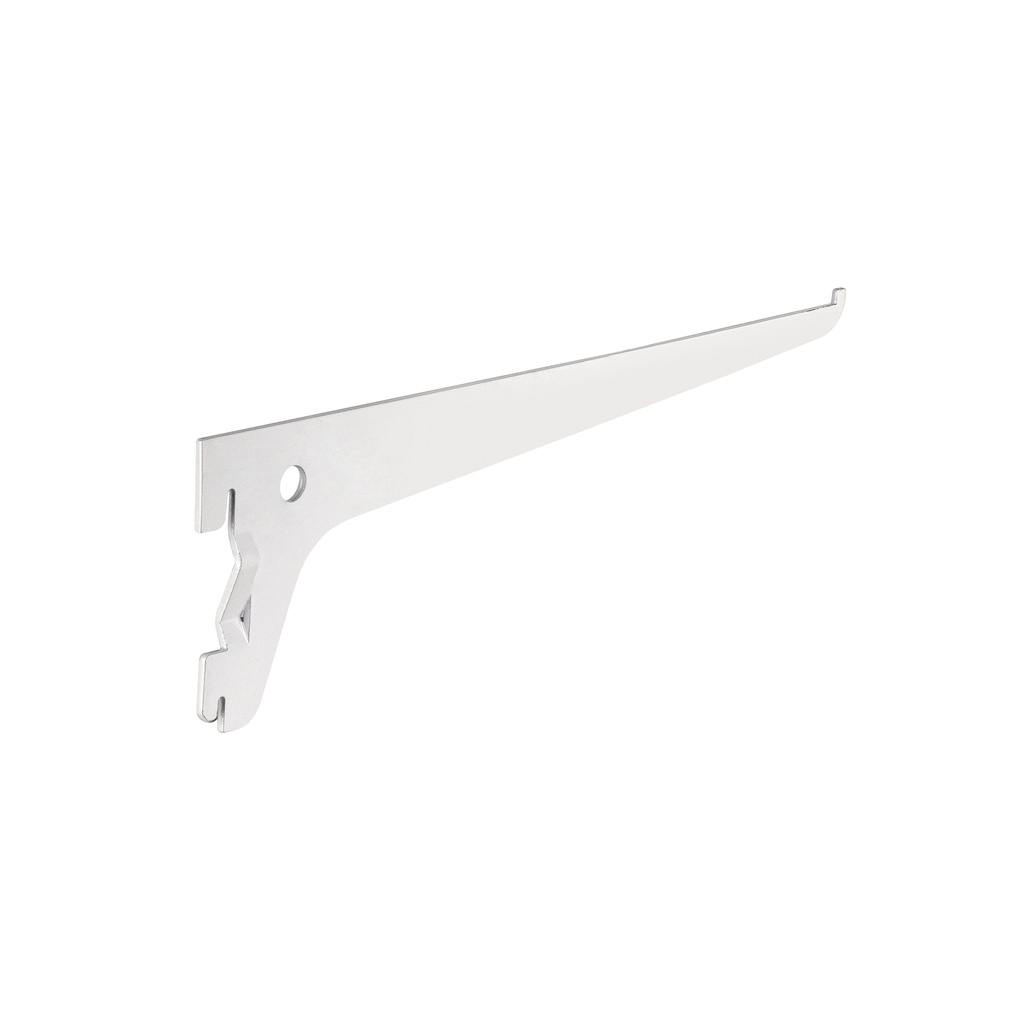 Ménsula plana blanca para cremallera sencilla, 25cm, Fiero - Pag 750