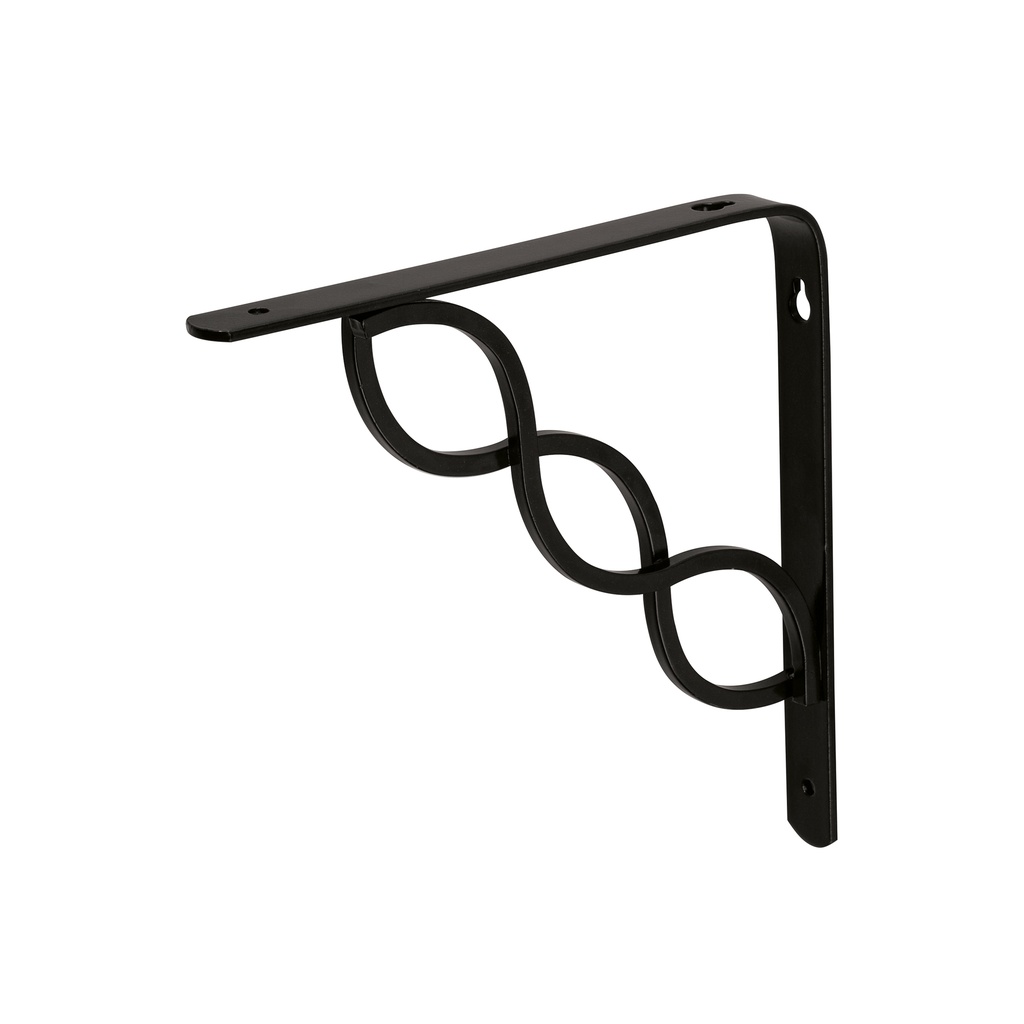 Ménsula reforzada negra 8 x 8' diseño trenza, Fiero - Pag 748