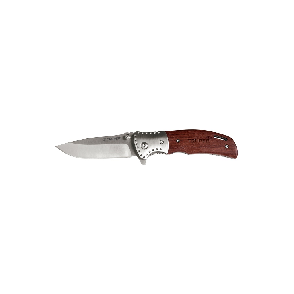 Navaja abatible 4-1/2' mango de madera, Truper - Pag 147