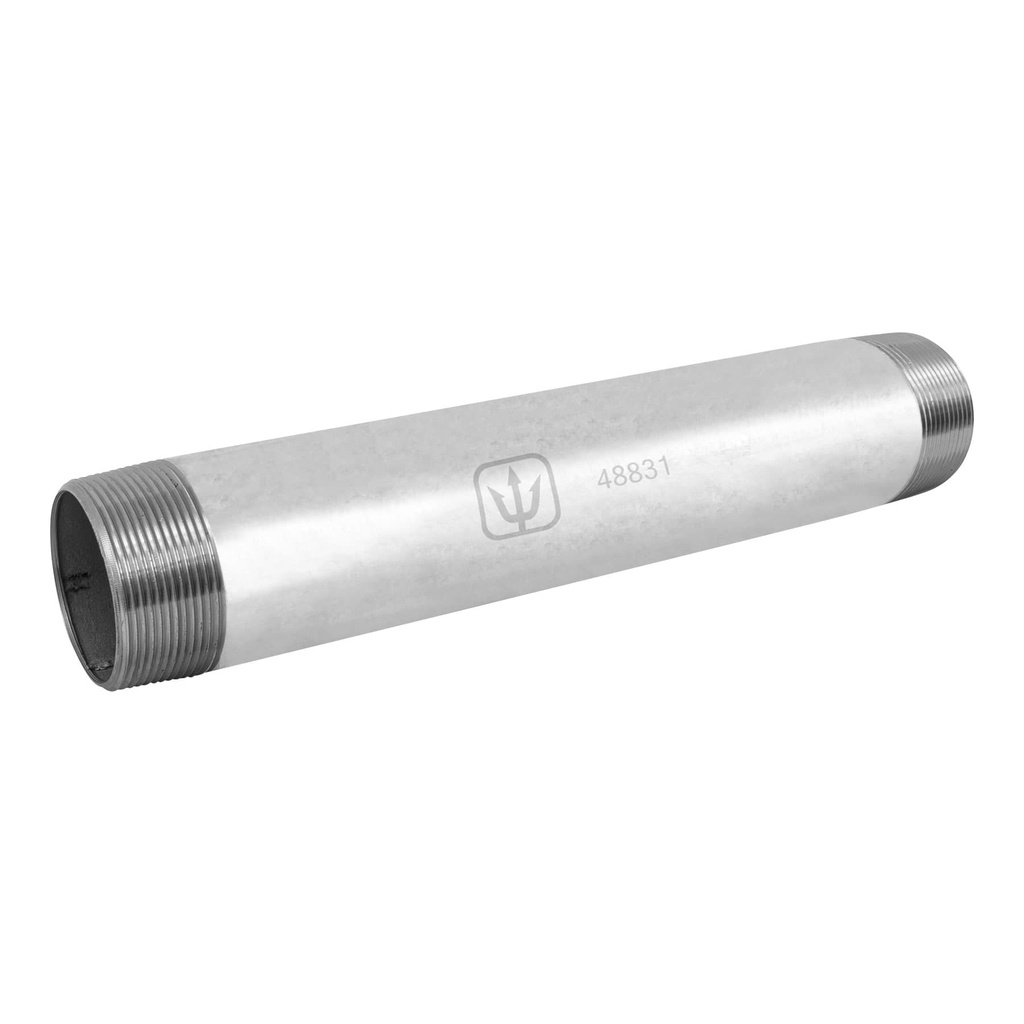 Niple de acero galvanizado 1-1/4 x 6', Foset - Pag 709