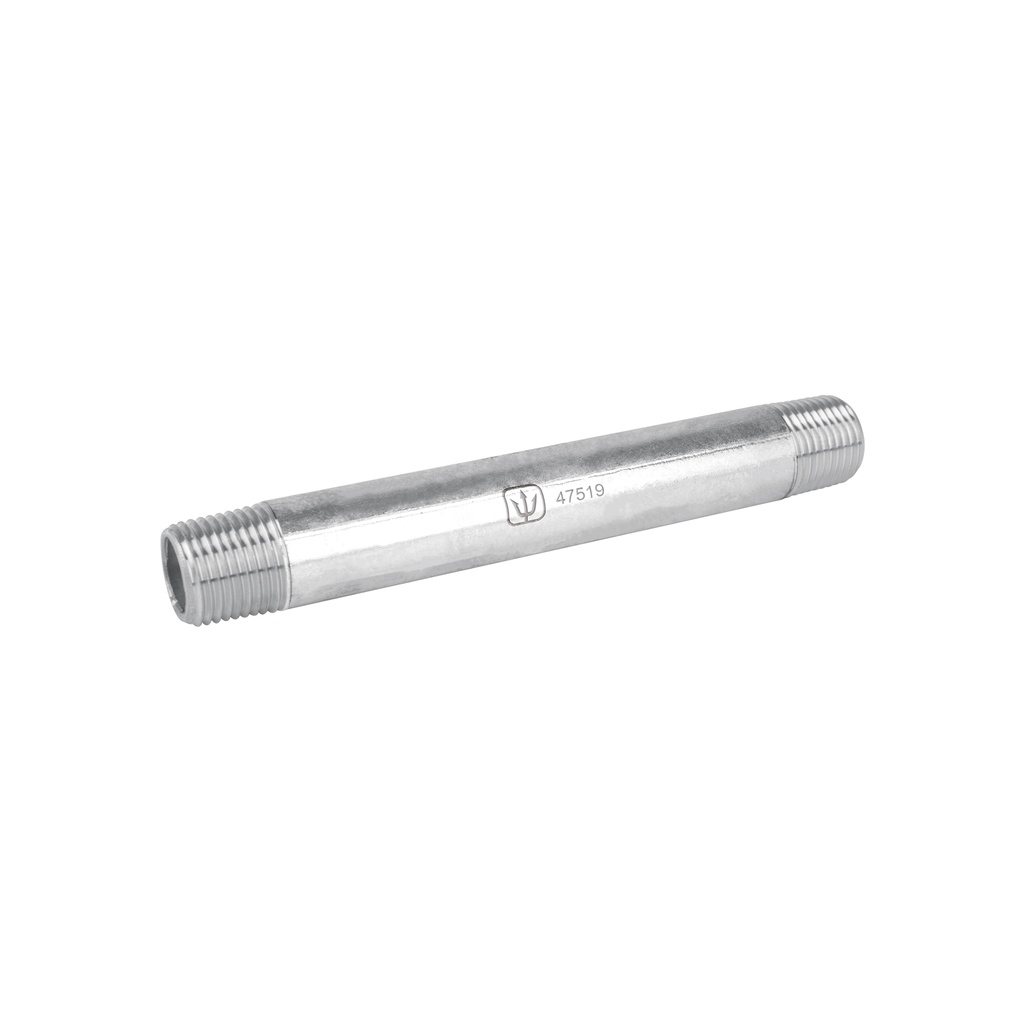 Niple de acero galvanizado 1/2' x 6', Foset - Pag 709