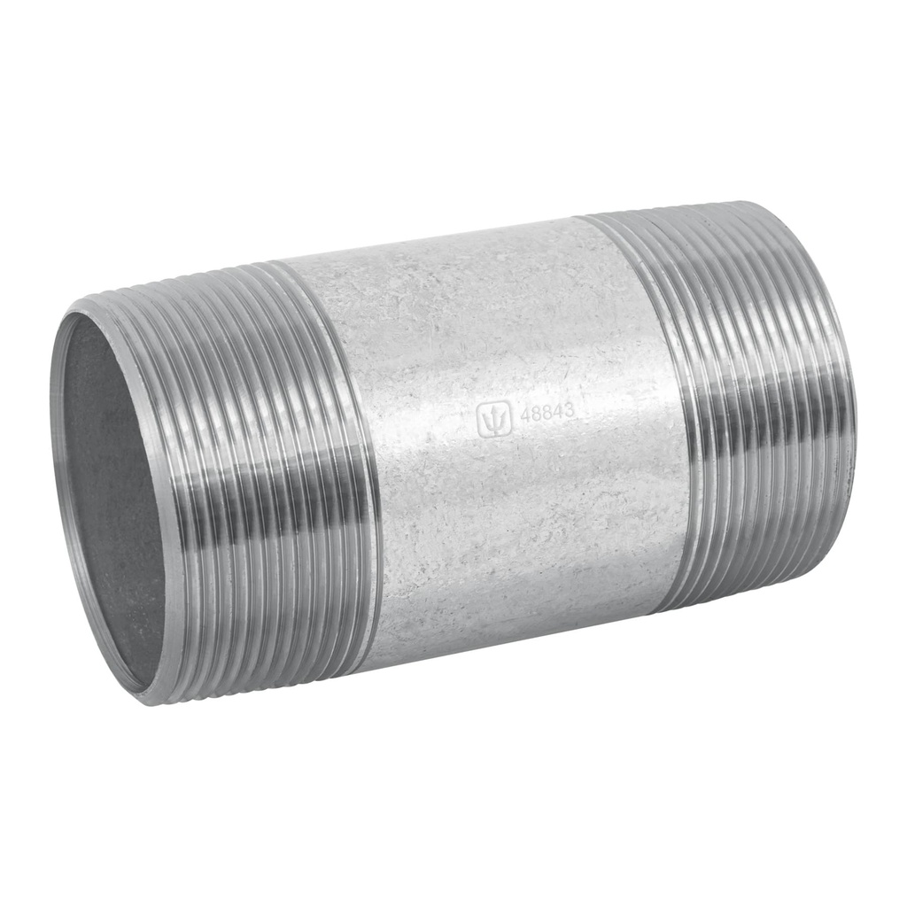 Niple de acero galvanizado, 2 x 4', Foset - Pag 709