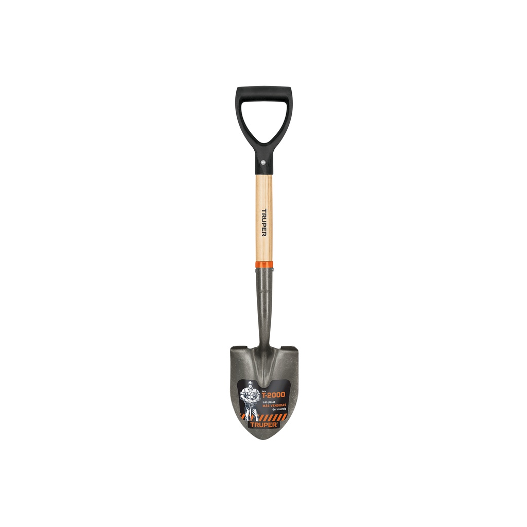 Pala cajuelera redonda, puño 'D' mango de madera, Truper - Pag 384
