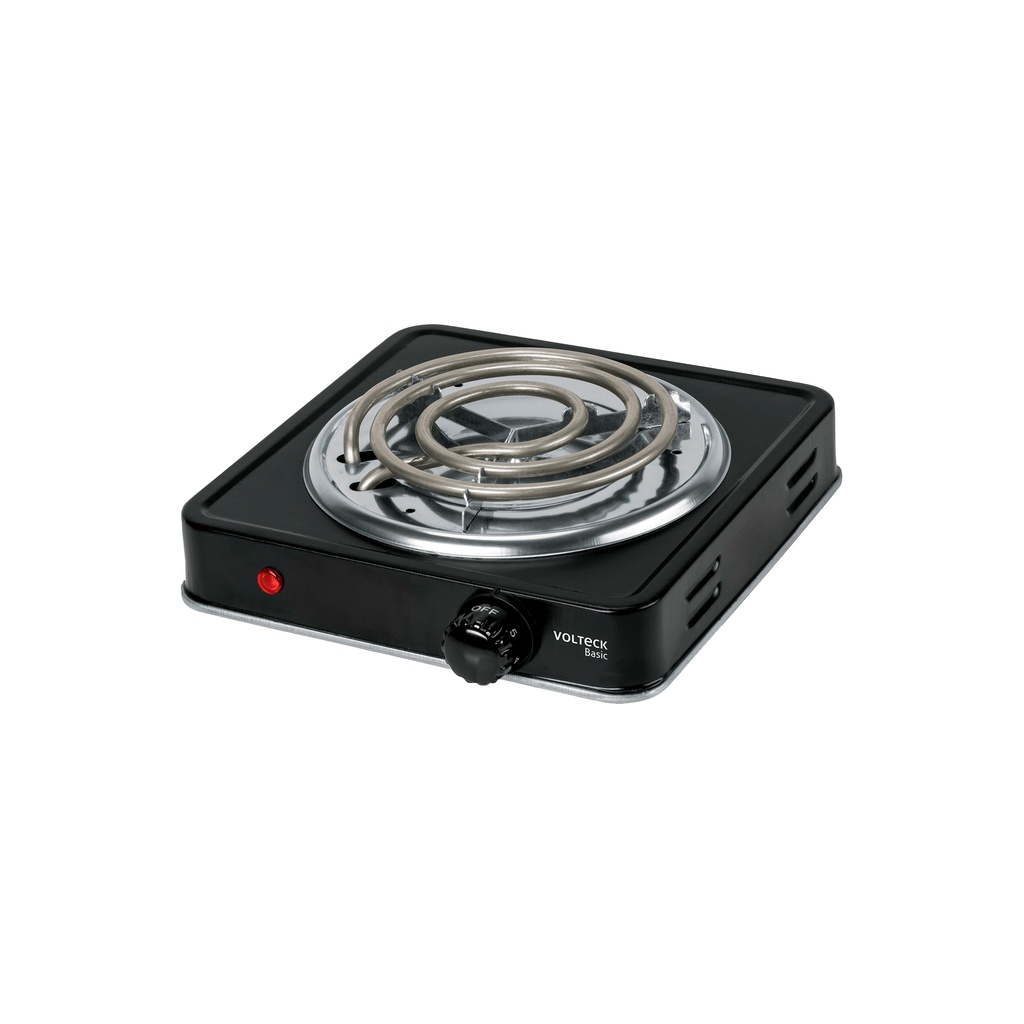 Parrilla eléctrica 1 quemador en espiral, negra, Basic - Pag 549, 730