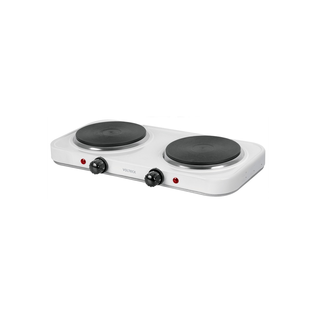 Parrilla eléctrica doble quemador tipo disco, blanca,Volteck - Pag 549, 730