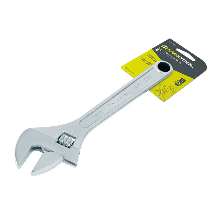 Perico cromado de 8" en tarjeta colgante