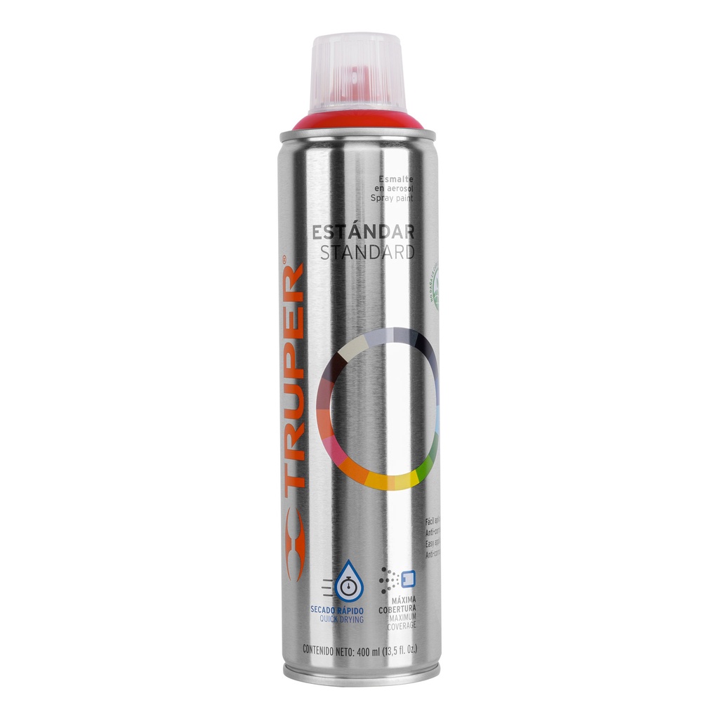Pintura en aerosol, rojo seguridad, bote esbelto, 400 ml - Pag 396