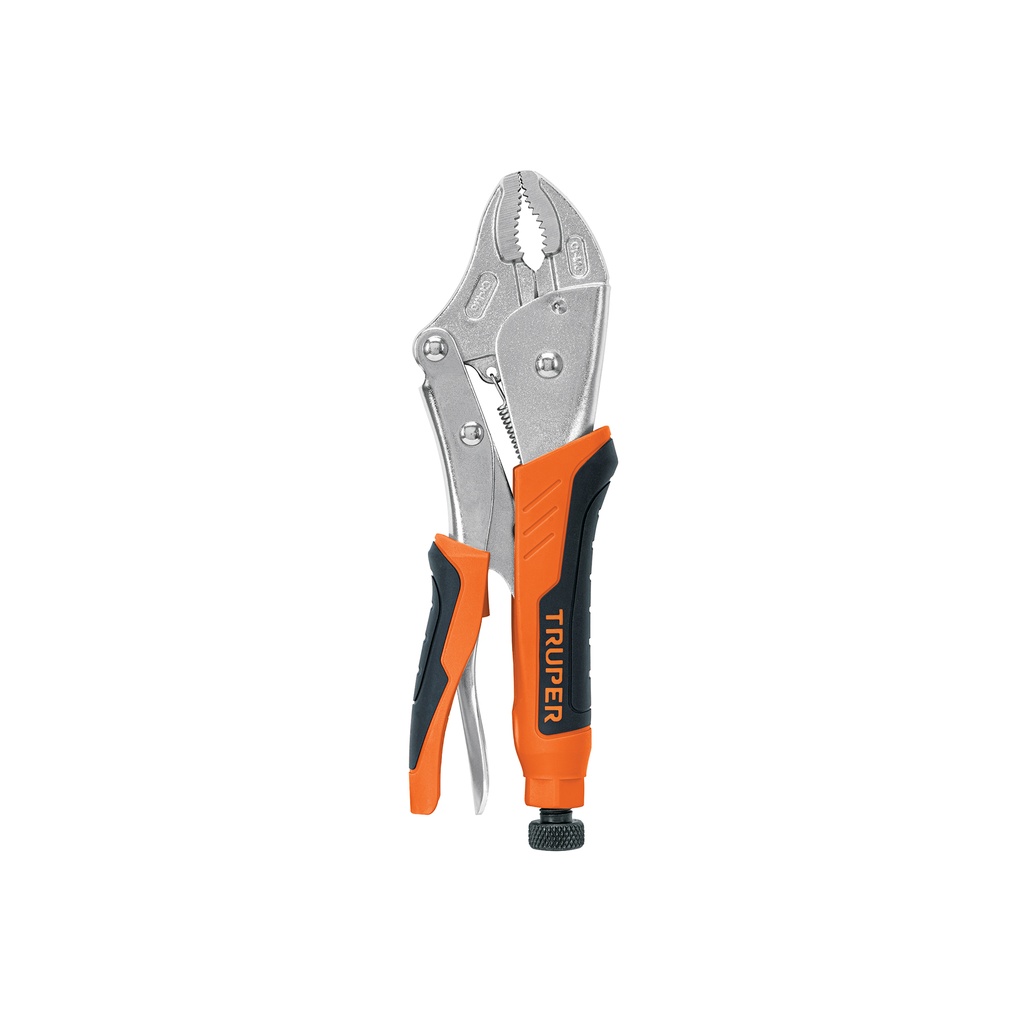 Pinza de presión 10' mordaza curva mango de vinil, Truper - Pag 402
