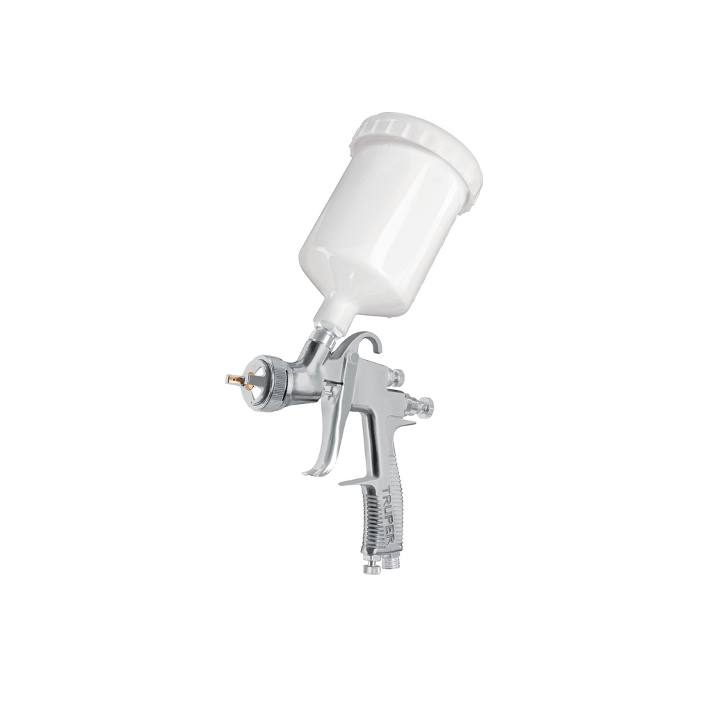 Pistola p/pintar gravedad LVLP vaso plástico, 1.4 mm, Truper - Pag 131