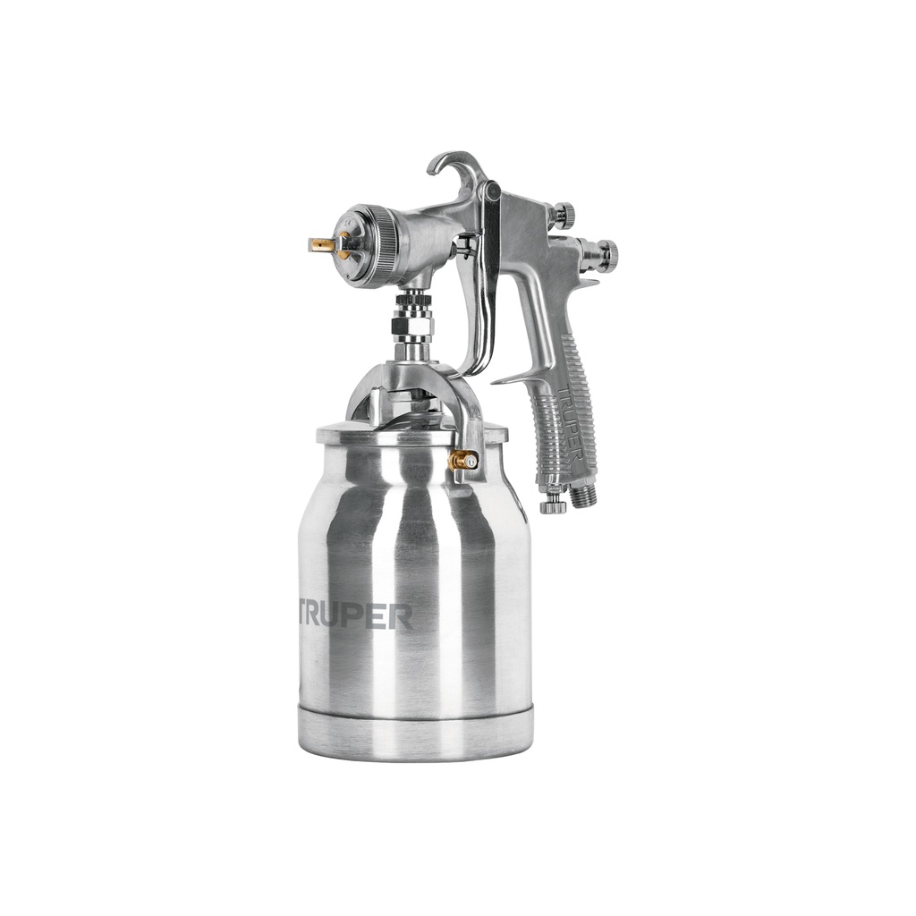 Pistola p/pintar succión HVLP vaso aluminio, 1.4 mm, Truper - Pag 132
