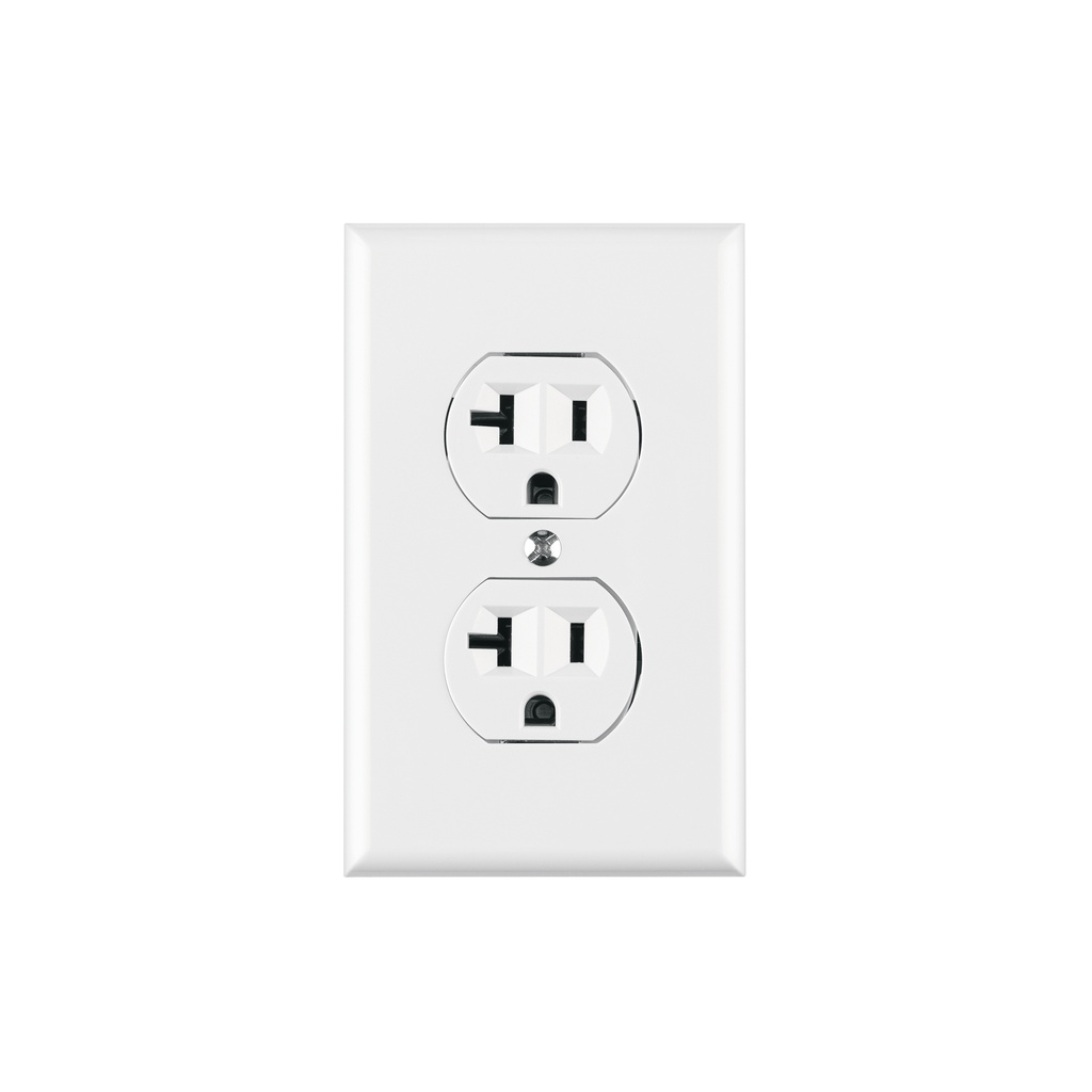 Placa armada contacto dúplex,2 polos, línea Standard, blanco - Pag 537