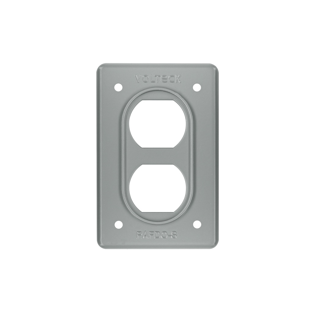 Placa tipo FS, doble, de sobreponer, Volteck - Pag 578