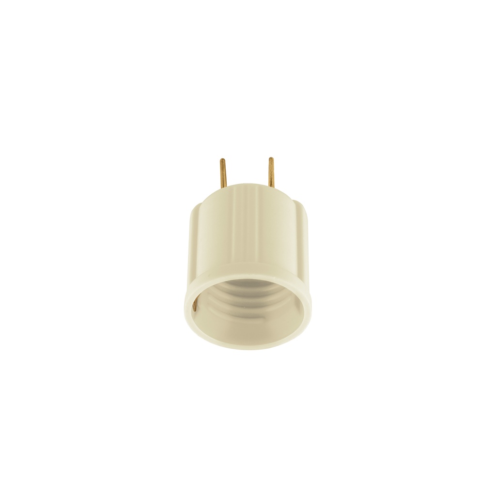 Portalámpara de baquelita, con adaptador, marfil, Volteck - Pag 568