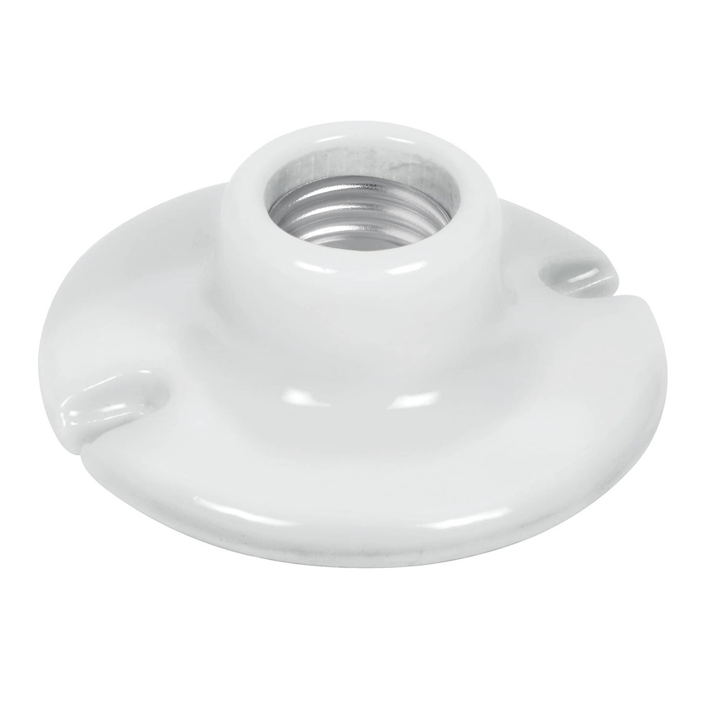Portalámpara de porcelana, 3-1/2', redonda, Volteck - Pag 568