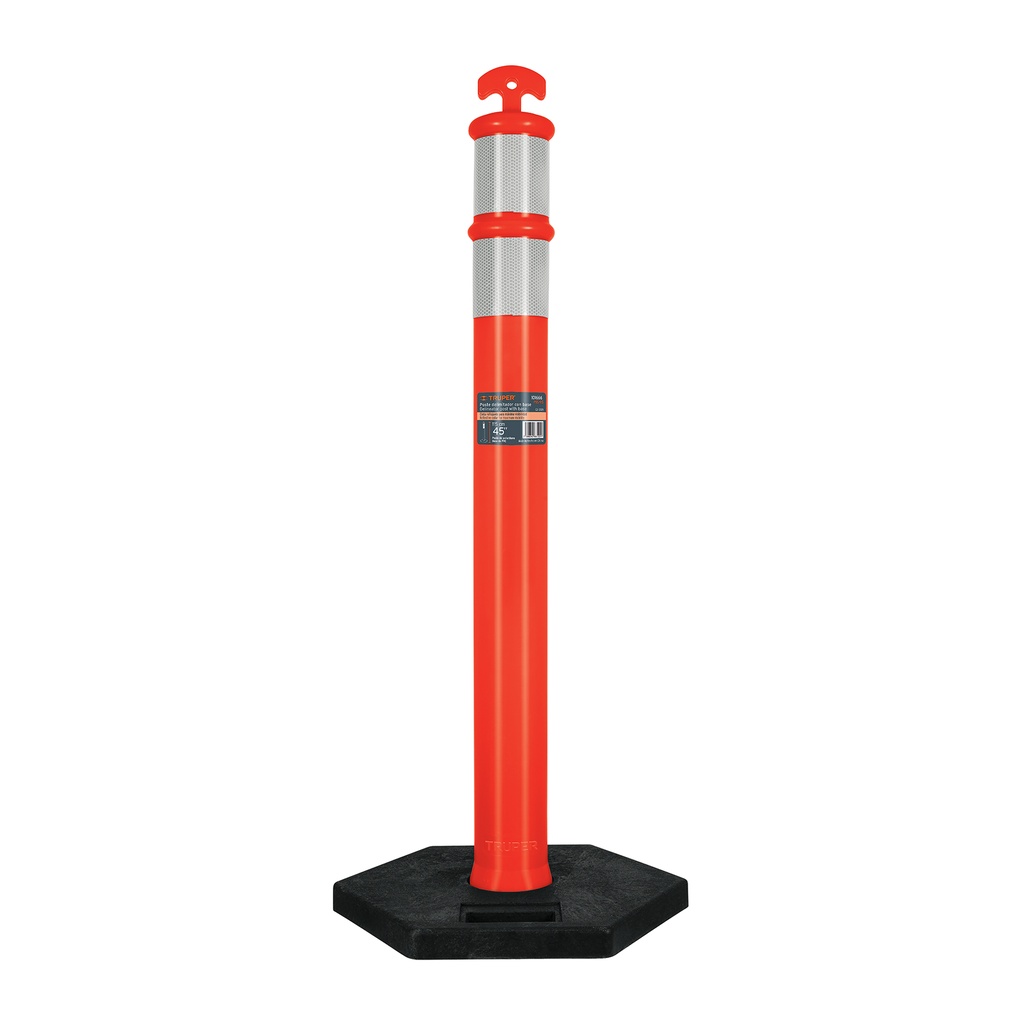 Poste delimitador de 115 cm de alto con base y reflejante - Pag 464