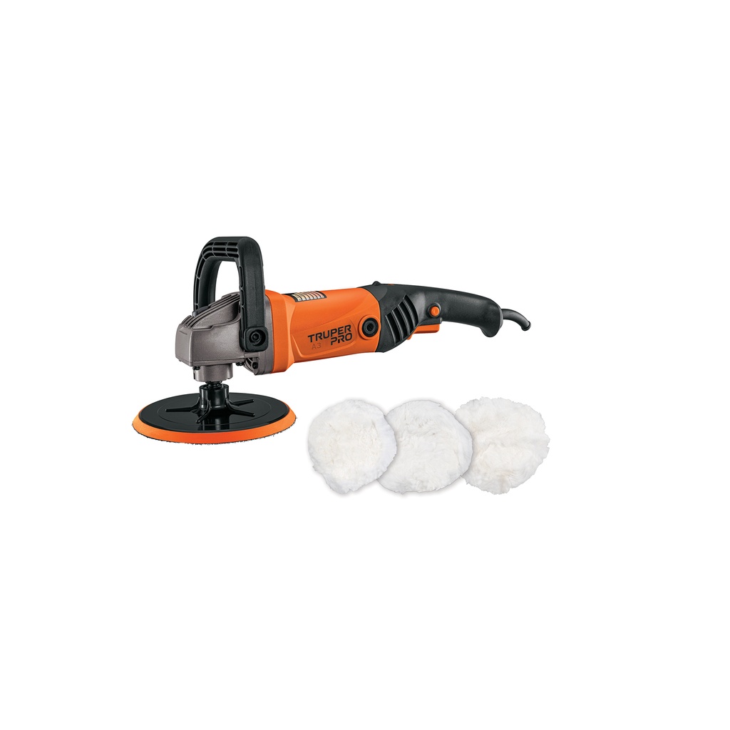 Pulidora 7' 1200 W velocidad variable, profesional, Truper - Pag 332