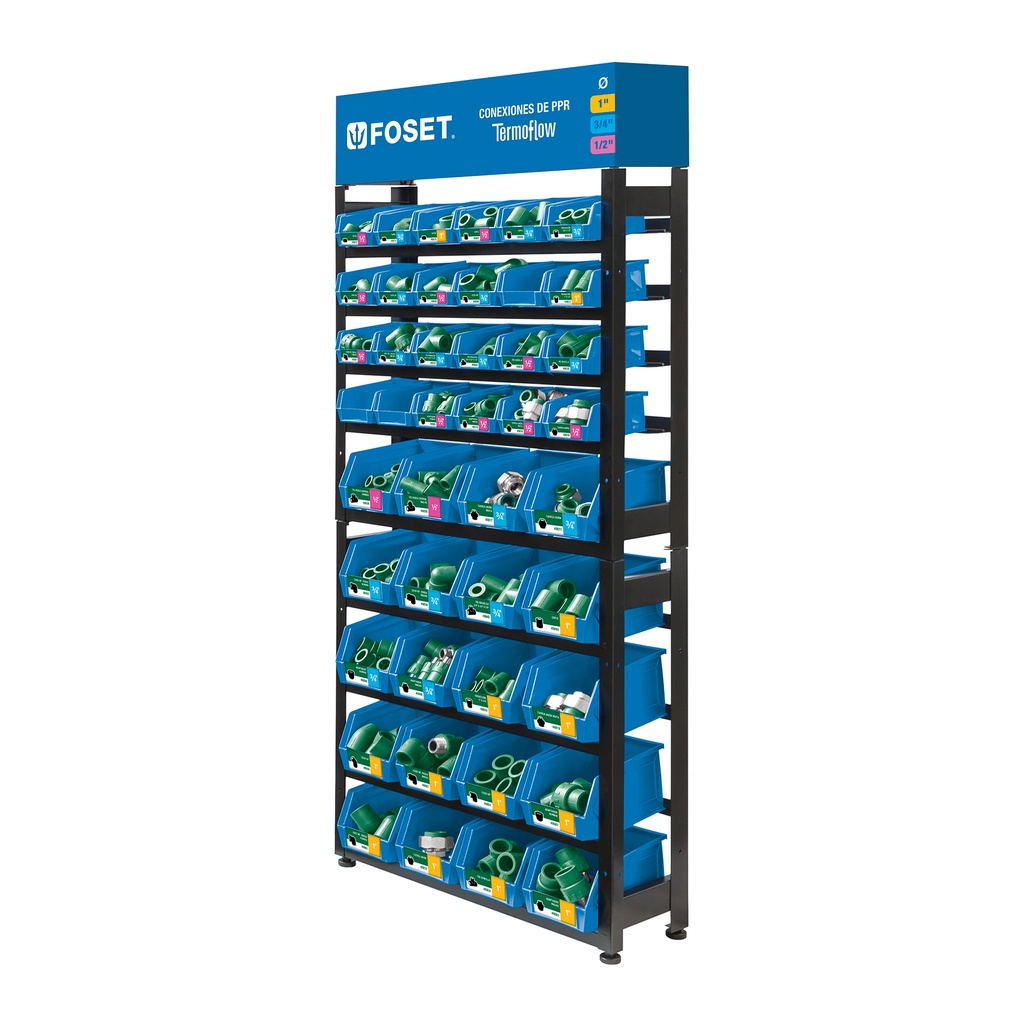 Rack con conexiones de PPR, Foset - Pag 733